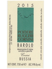 Podere Ruggeri Corsini, Barolo DOCG (Piedmont, Italy)  2015