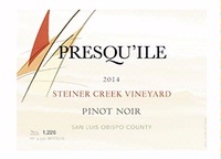 Presqu’ile, San Luis Obispo (Central Coast, California) Pinot Noir 2014