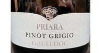 Priara, Friuli DOC (Italy) Pinot Grigio 2020