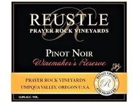 Reustle Prayer Rock Vineyards, Umpqua Valley (Oregon) Pinot Noir 2018