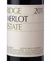 Ridge Vineyards, Santa Cruz Mountains (California) Merlot 2011