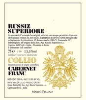 Russiz Superiore, Collio DOC (Italy) Cabernet Franc 2016