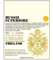 Russiz Superiore, Collio DOC (Friuli Venezia Giulia,  Italy) Friulano 2019