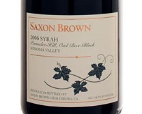 Saxon Brown, Sonoma Coast (California) Syrah 2010