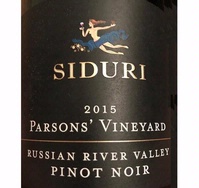 Siduri, Russian River Valley (Sonoma County, California) Pinot Noir 2015