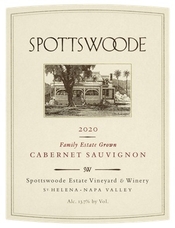 Spottswoode Estate Vineyard & Winery, St. Helena – Napa Valley (California) Cabernet Sauvignon 2020