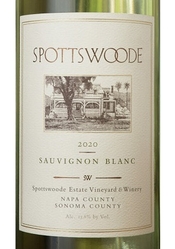 Spottswoode Estate Vineyard & Winery, Napa and Sonoma Counties (California) Sauvignon Blanc 2020