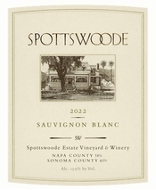 Spottswoode Estate Vineyard & Winery, Napa County and Sonoma County (California) Sauvignon Blanc 2022