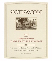 Spottswoode, St. Helena (Napa Valley, California) Cabernet Sauvignon 2012