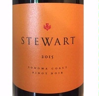 Stewart Cellars, Sonoma Coast (Sonoma County, California) Pinot Noir 2015