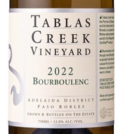 Tablas Creek Vineyard, Adelaida District – Paso Robles (Central Coast, California) Bourboulenc 2022