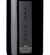 Ten Acre Winery, Santa Lucia Highlands (Monterey County, California) Pinot Noir 2016