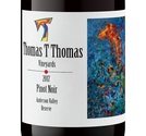 Thomas T. Thomas, Anderson Valley (Mendocino County, California) Pinot Noir 2017