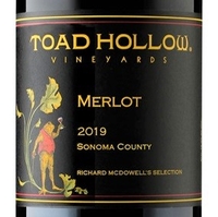 Toad Hollow Vineyards, Sonoma County (California) Merlot 2019