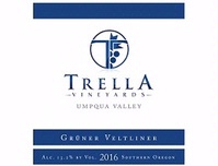 Trella Vineyards, Umpqua Valley (Oregon) Gruner Veltliner 2016