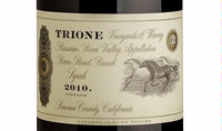 Trione, Russian River Valley (Sonoma County, California) Syrah 2010