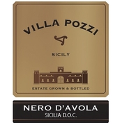 Villa Pozzi, Sicilia DOC (Sicily, Italy) Nero d’Avola 2017