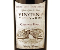 Vincent Vineyards, Los Olivos District, Santa Ynez Valley (Santa Barbara County, California) Cabernet Franc 2018