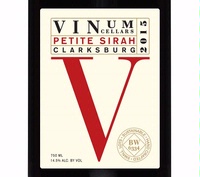 Vinum Cellars, Clarksburg (California) Petite Sirah 2015