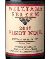 Williams Selyem, Russian River Valley (Sonoma County, California) Pinot Noir 2019