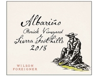 Wilson Foreigner, Sierra Foothills (California) Albariño 2018