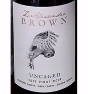 Z. Alexander Brown, Monterey-Napa-Sonoma Counties (California) Pinot Noir 2015