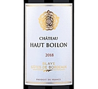 Château Haut Boilon, Blaye Côtes De Bordeaux (France)  2018