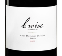 B. Wise Vineyards, Moon Mountain District – Sonoma County (California) Syrah 2021