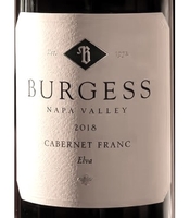 Burgess Cellars, Napa Valley (California) Cabernet Franc 2018