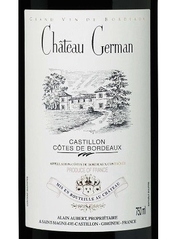 Château German, Castillon Côtes de Bordeaux (France)  2020