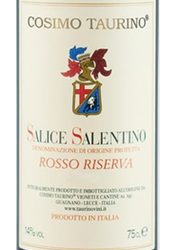 Cosimo Taurino, Salice Salentino DOP (Puglia, Italy)  2012