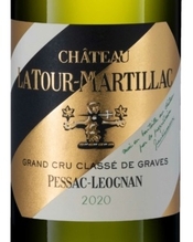 Château Latour-Martillac, Pessac-Léognan Blanc (Bordeaux, France)  2020