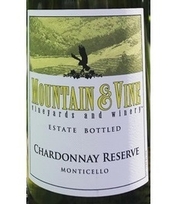 Mountain & Vine Vineyards and Winery, Monticello (Virginia) Chardonnay 2022