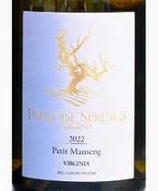 Paradise Springs, Virginia (United States) Petit Manseng 2022