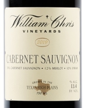 William Chris Vineyards, Texas High Plains (Texas) Cabernet Sauvignon 2019