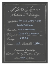 Bella Luna Estate Winery, San Luis Obispo Coast (California) Chardonnay 2023