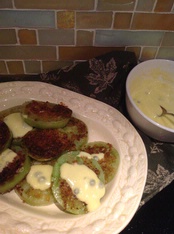 Wine With…Pork Chops with Fried Green Tomatoes and Caper Aioli