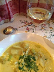 WINE WITH…Crab and Corn Curried Chowder