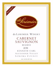 Delorimier Winery, Alexander Valley (Sonoma County) Cabernet Sauvignon 2011