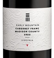 Early Mountain Vineyards, Madison County (Virginia) Cabernet Franc 2022