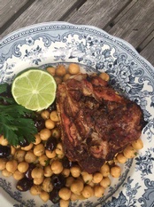 WINE WITH…Five-Spice Chicken with Chickpea & Olive Salad