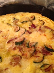 WINE WITH…Bacon, Potato and Zucchini Frittata