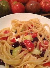 WINE WITH…Greek Salad Pasta