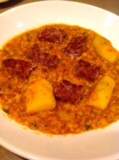 Wine With…Spicy Red Lentils with Sausage