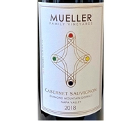 Mueller Family Vineyards, Diamond Mountain District, Napa Valley (California) Cabernet Sauvignon 2018