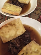 WINE WITH…Onion Soup with Short Ribs and Gruyère Toasts