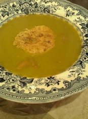 WINE WITH…Split Pea Soup & Parmesan-Black Pepper Crisps