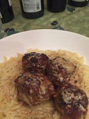 WINE WITH…Pork and Veal Meatballs in Brandy Cream Sauce