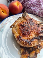 WINE WITH…Pork Chops Stuffed with Fresh Peaches