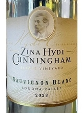 Zina Hyde Cunningham Estate Vineyard, Sonoma Valley (Sonoma County, California) Sauvignon Blanc 2023